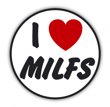 Aufkleber I love Milfs
